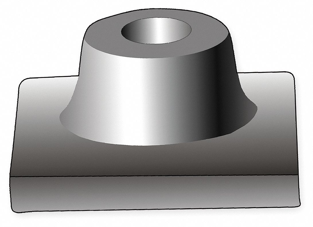 Hammer Steel 1 1/8 Hex, Tamper Plate, 8 In
