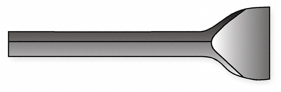 Hammer Steel 1 1/8 Hex, Chisel, 3 In