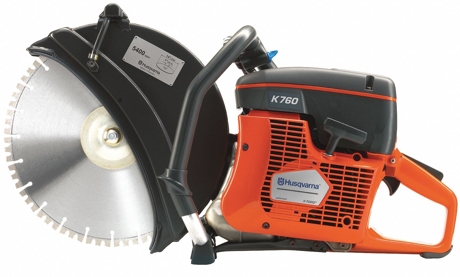 Cut-Off Saw, 2-Cycle Gasoline, Wet/Dry Cut