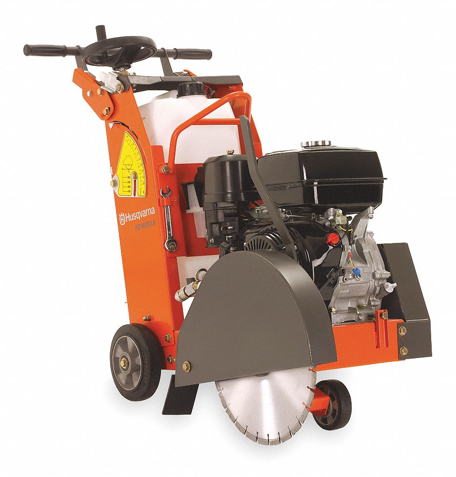 Walk Behind Concrete Saw, 18 In, 1.72 gal.