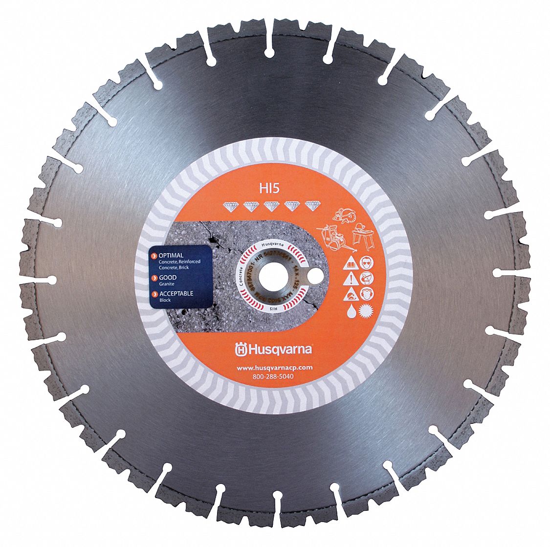 Dimnd Saw Bld, Wet/Dry, Sgmntd Rim, 16 InOD