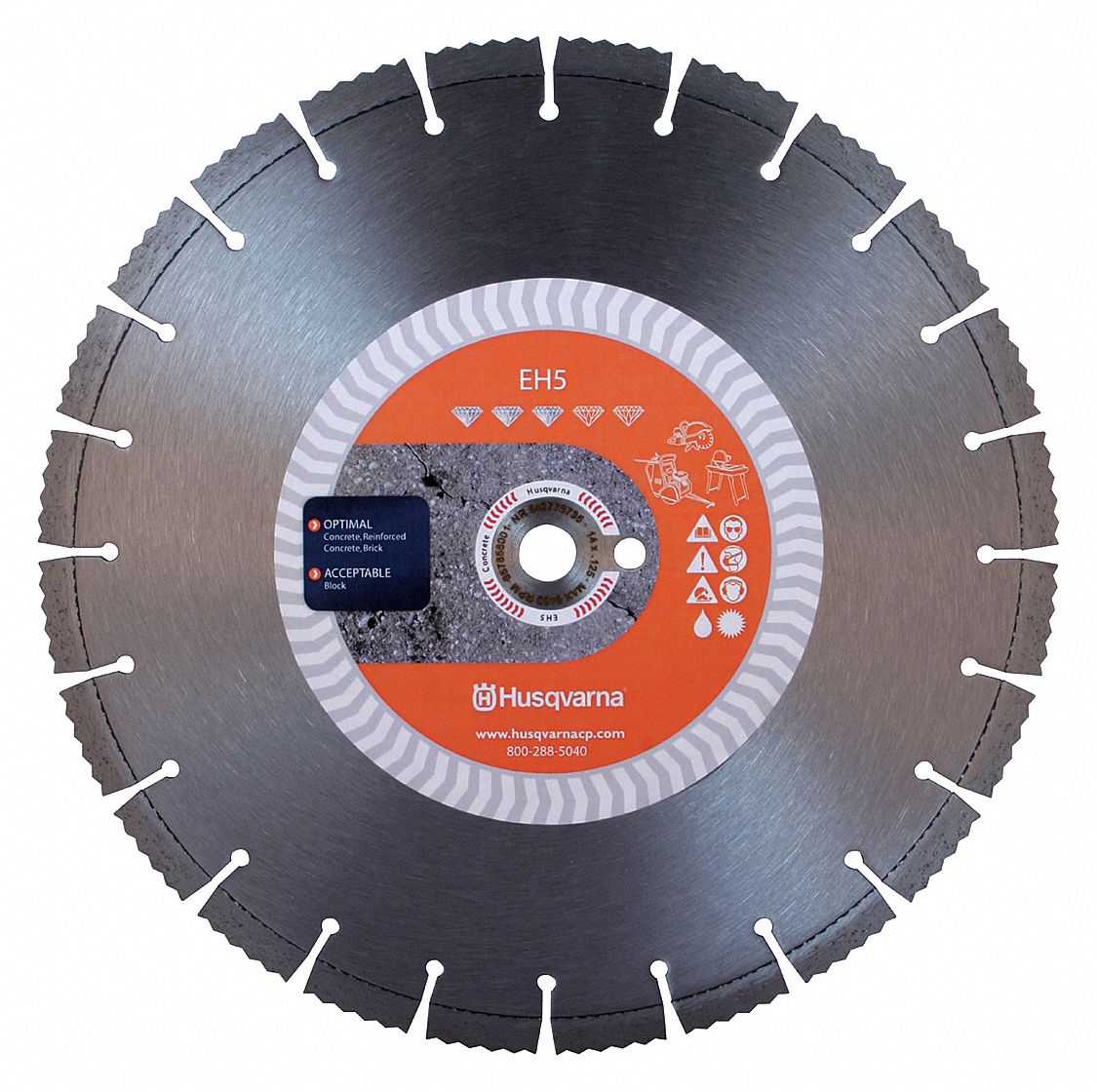 Dimnd Saw Bld, Wet/Dry, Sgmntd Rim, 14 InOD