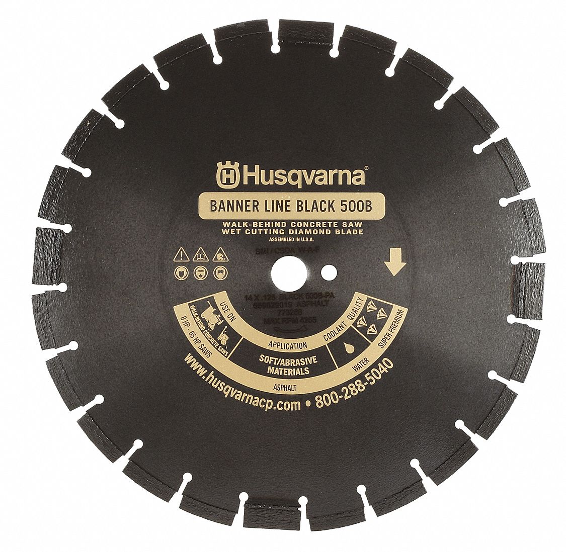 Diamond Saw Bld, Wet, Sgmntd Rim, 20 In Dia