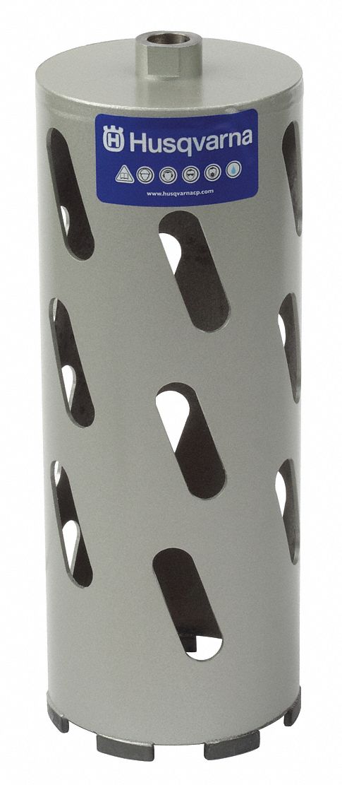 Dry Coring Bit, 2 1/2 In, 10 In D, 5/8-11