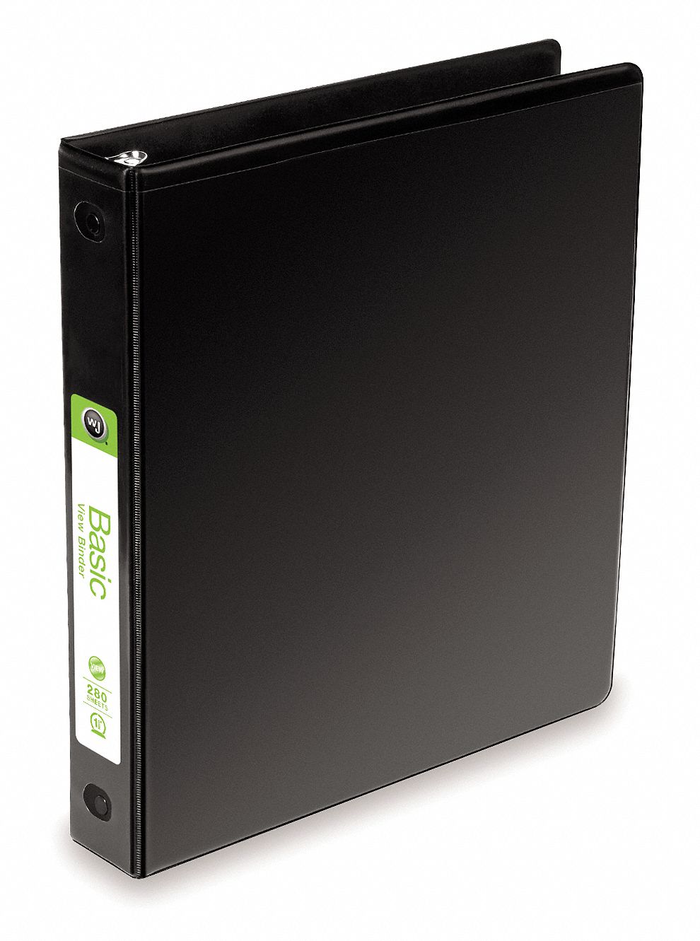 View Binder, Basic, O-Ring, 1in, Vinyl, Blk