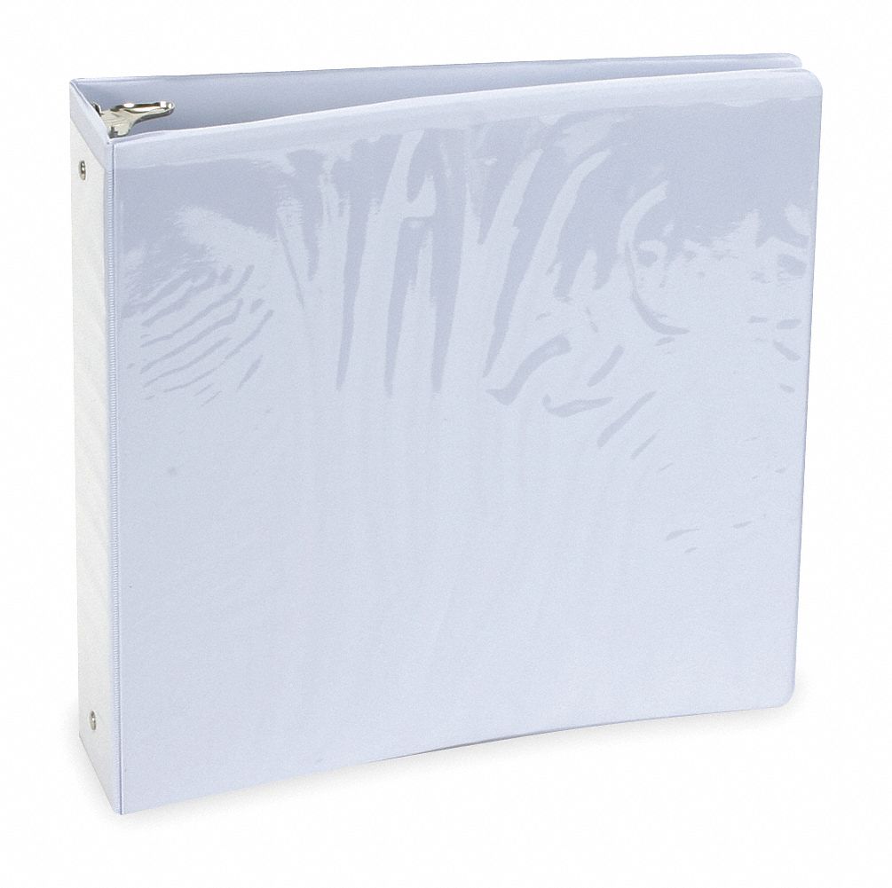 View Binder, O-Ring, 3in, White, PK6