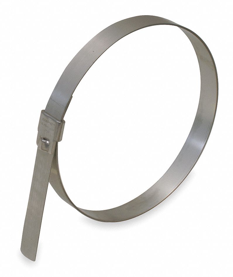 Band Clamp, SS, Min.Dia. 1-3/4 In., PK12