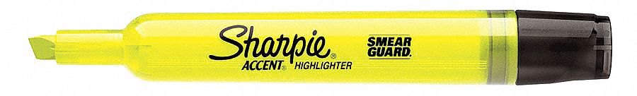 Highlighter, Tank, Yellow, Chisel