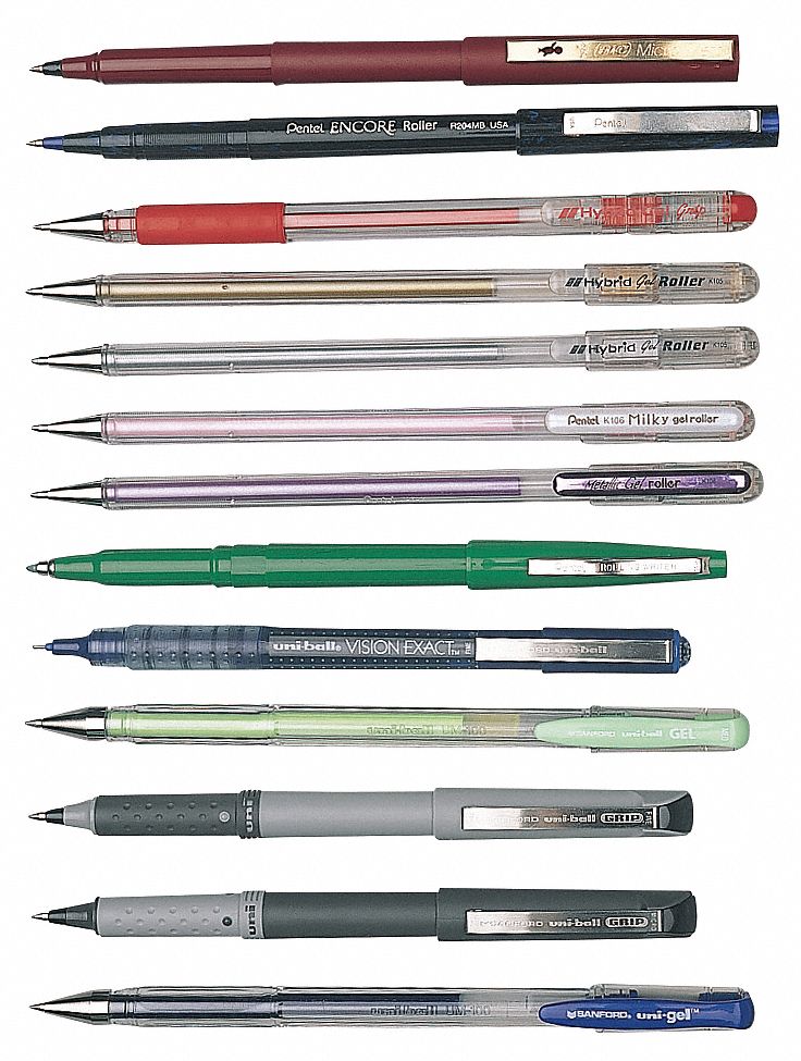 Rollerball Pen, Stick, Fine, Black