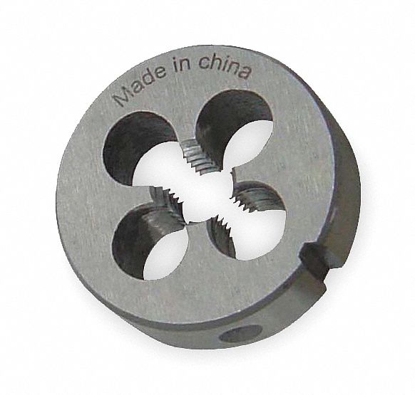 Rd Solid Die, HSS, 1/4-28, 1 In OD