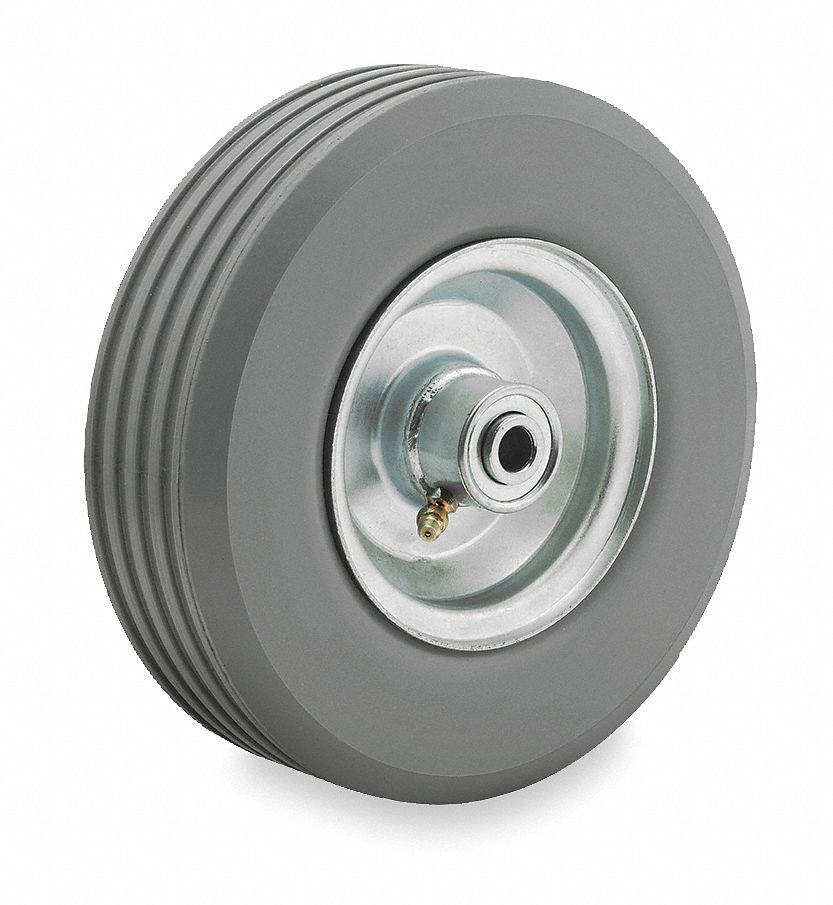 Non Flattening Wheel, 8 In Dia, 300 lb