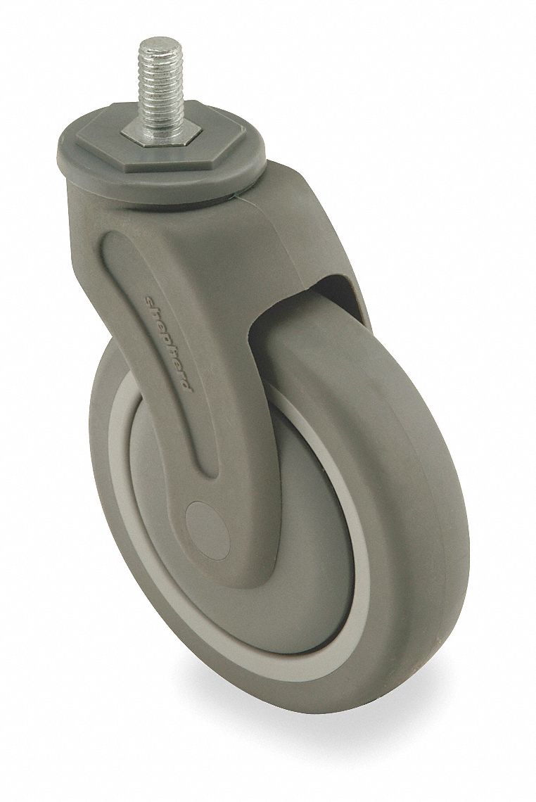 Swivel Stem Caster, 5 In, 280 lb, TPR