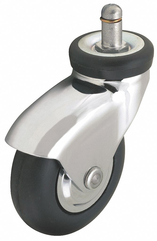 Swivel Stem Caster, 3 In, 110 lb, Neoprene