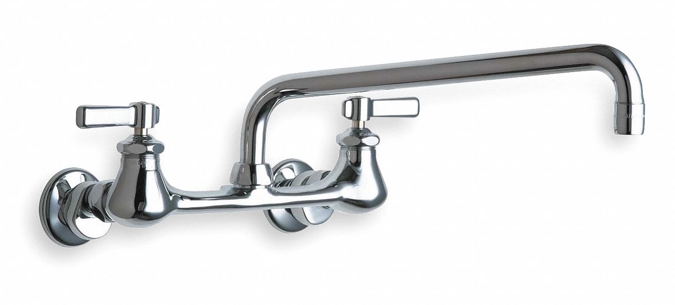 Lavatory Faucet, 2H Lever, Spout 12 In