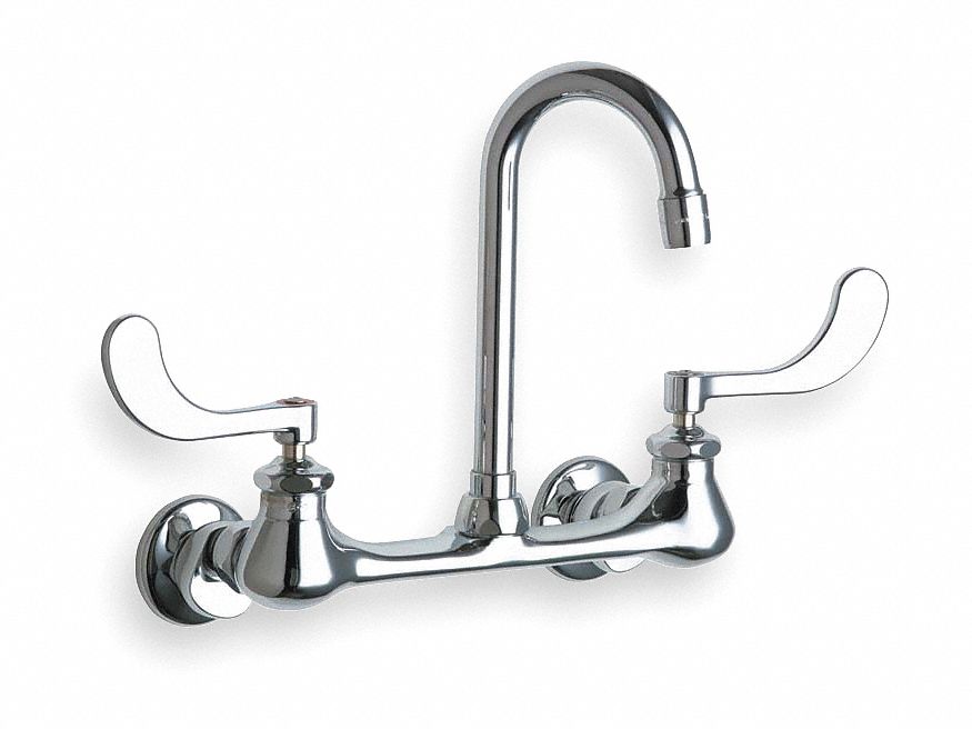 Lavatory Faucet, 2H Lever, Spout 3 1/2 In