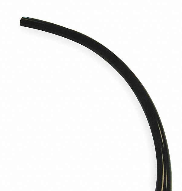 PVC Tubing, 3/8 In OD, 100 Ft, Black Tint