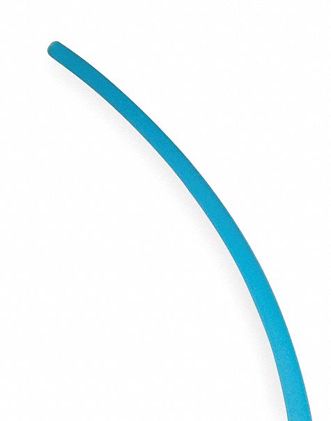 Tubing, 1/4 In OD, 50 Ft L, Light Blue