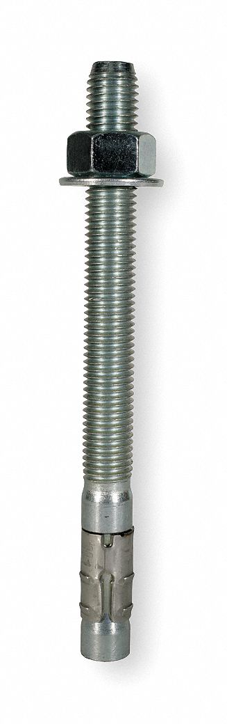 Wedge Anchor, Stl, 1/2-13x5 1/2 In L, PK25
