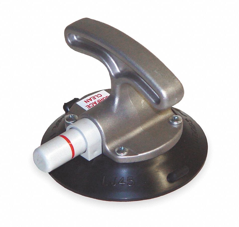 Suction Cup Lifter, 4.5 In Dia, T-Handle