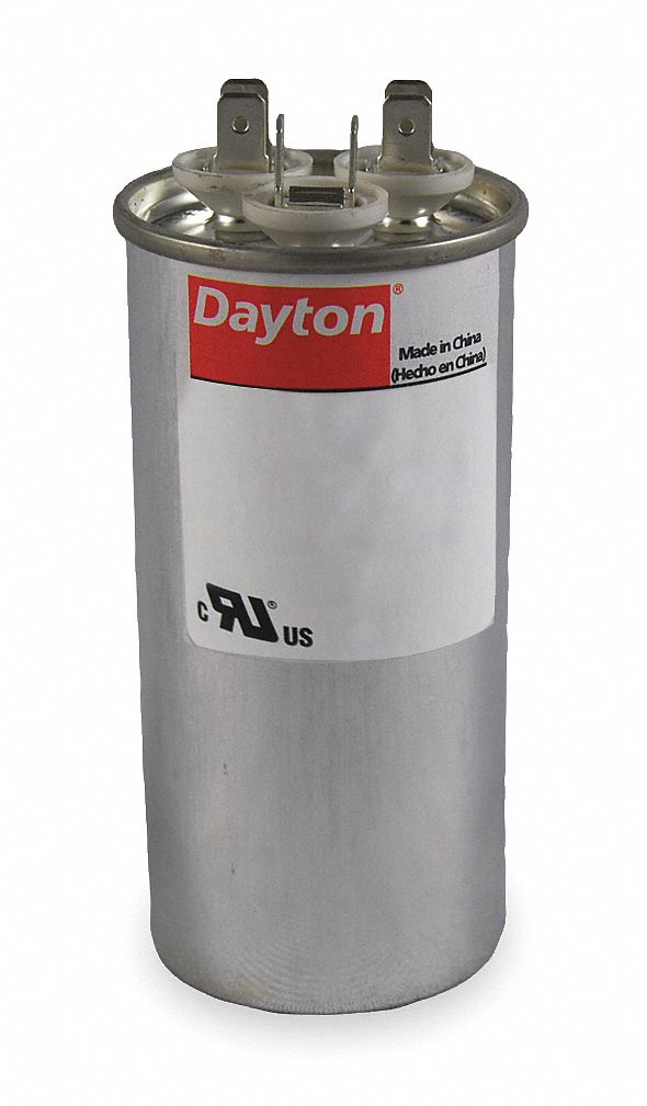 Dual Motor Run Capacitor, 50/3, 370v, Round