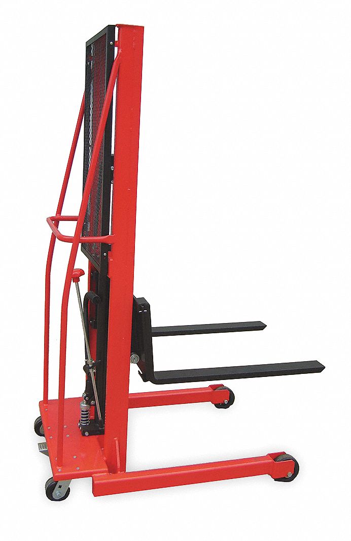 Fixed Bse Hyd Stacker, 1000 lb, 56 In Lift
