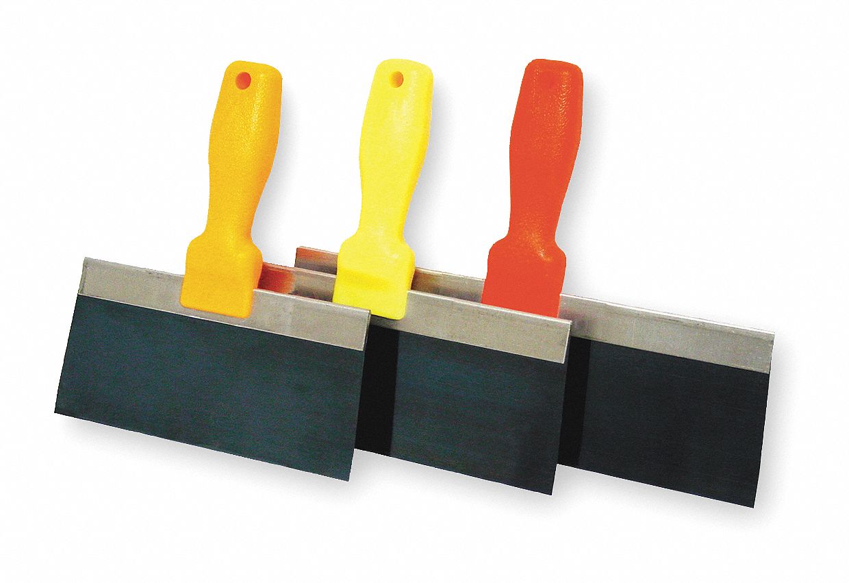 Taping Knife, Blue Steel, 9x6 In, Green