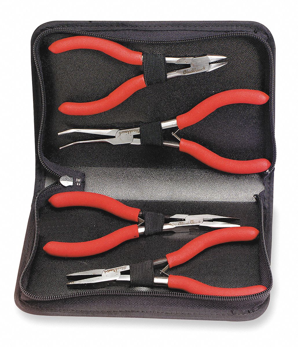 Plier Set, Mini, 4 PC