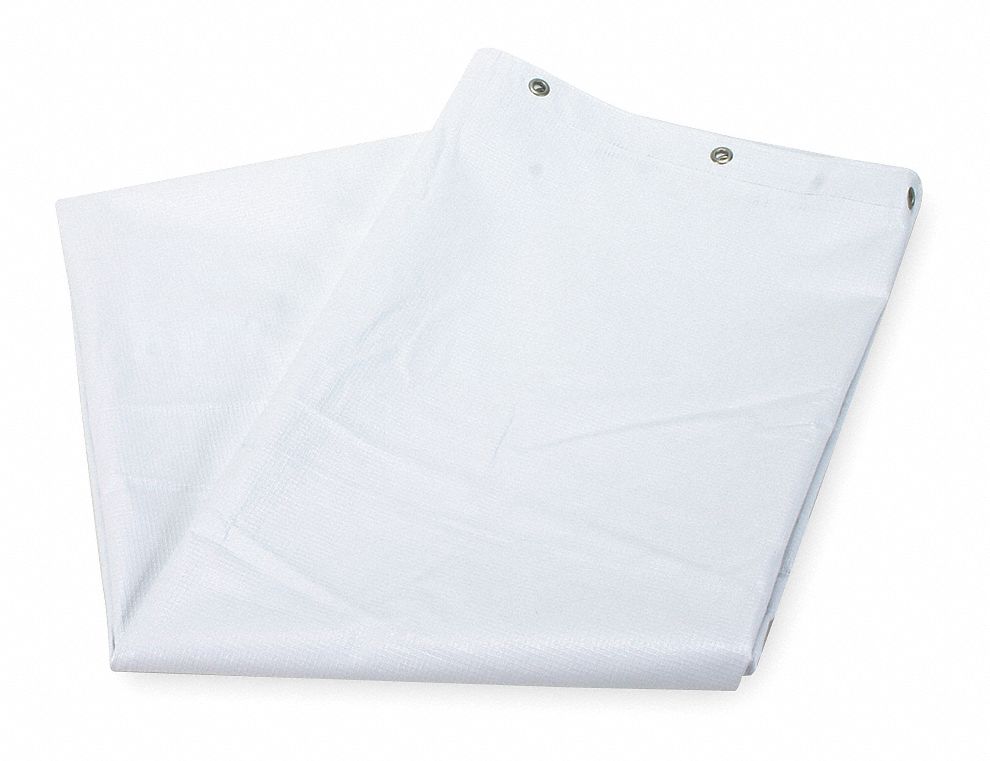Shower Curtain, Polyurethane, White, 72x36
