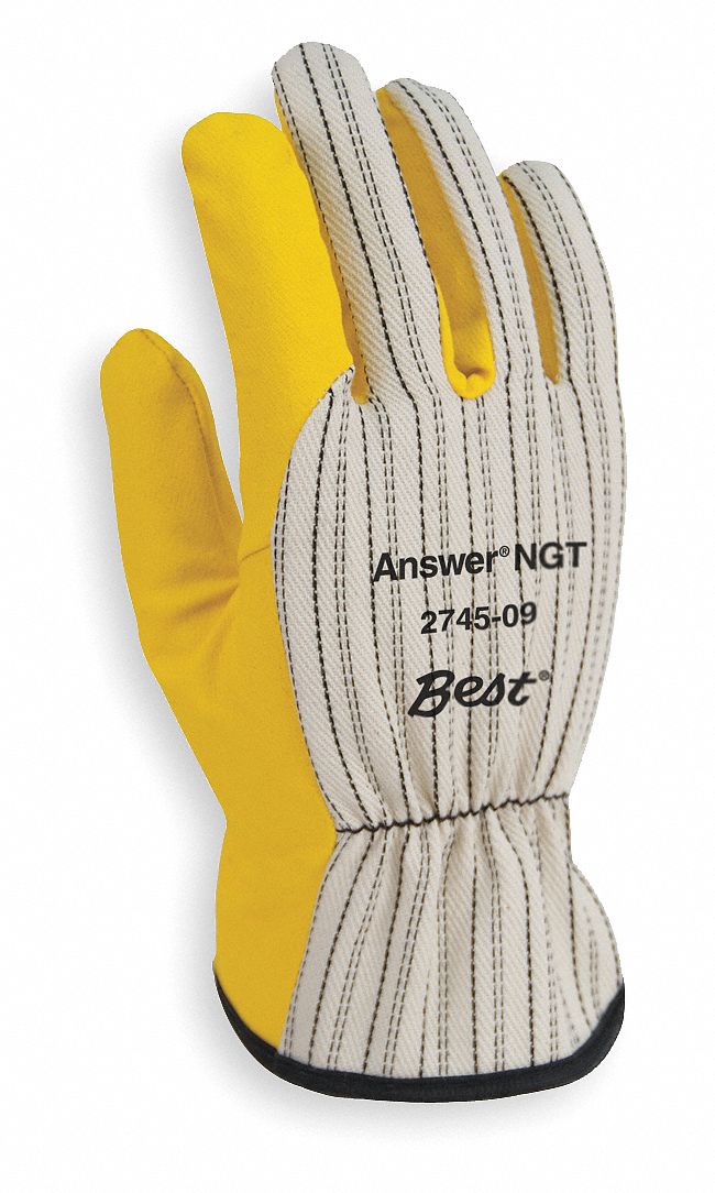 Chore Gloves, Poly/Cotton, M, Yellow, PR