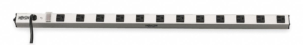 Outlet Strip, 15A, 12 Outlets, 15 Ft. Cord
