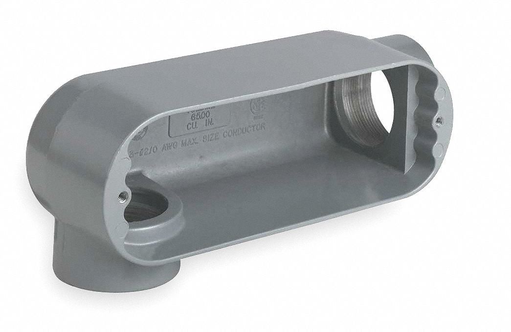 Conduit Body, LR, 1/2 In, Malleable Iron