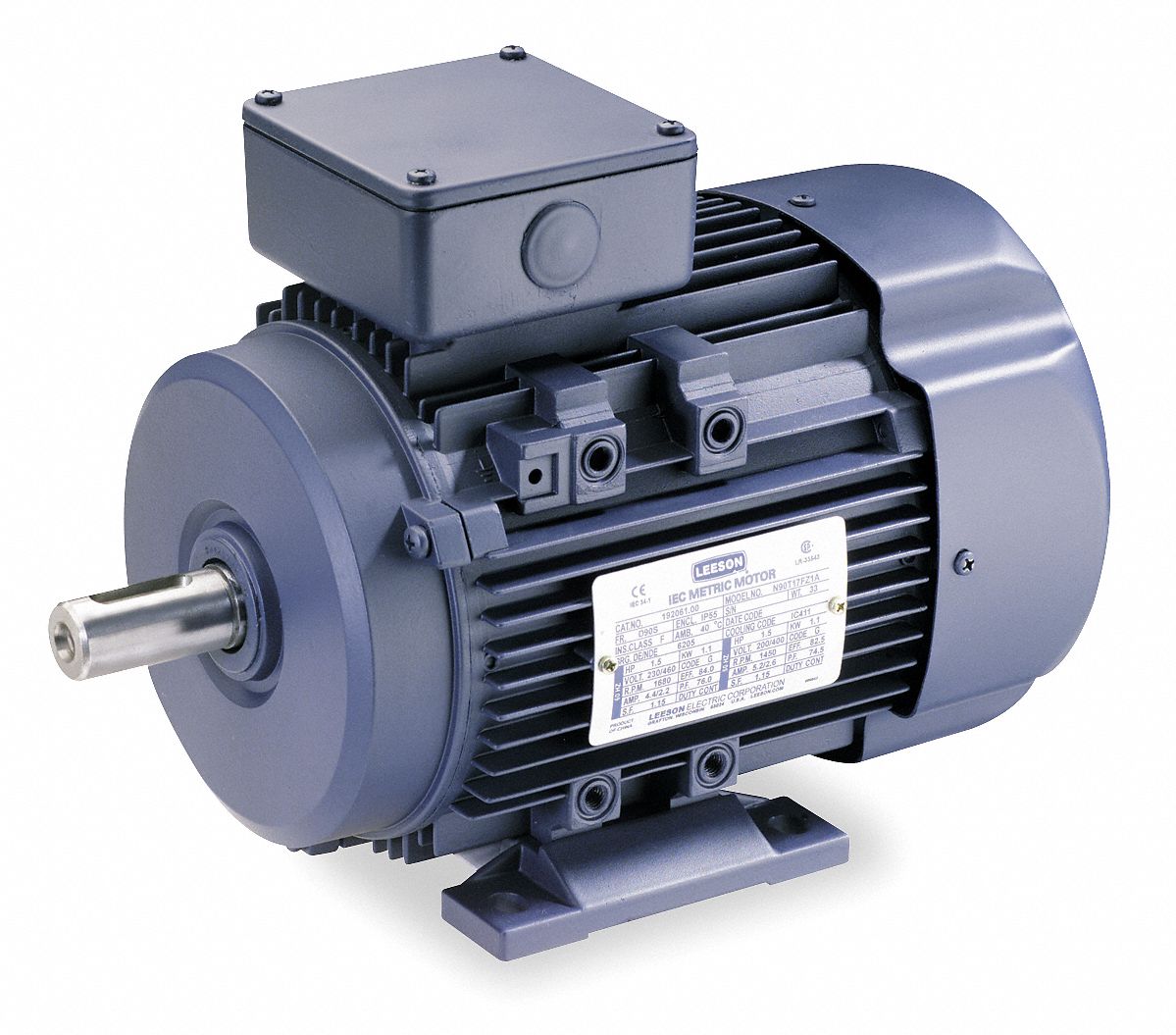 Metric Motor, 7-1/2HP, 255-275/440-480V