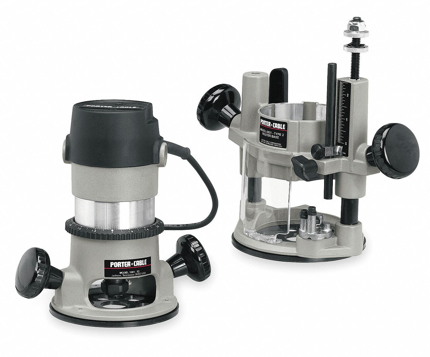 Router Combo Kit, 1 3/4 HP, 11A, 2 Base