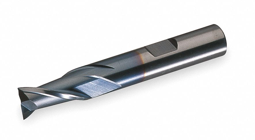 End Mill, HSS, TiCN, 5/16, 2 FL, SGL Sq End