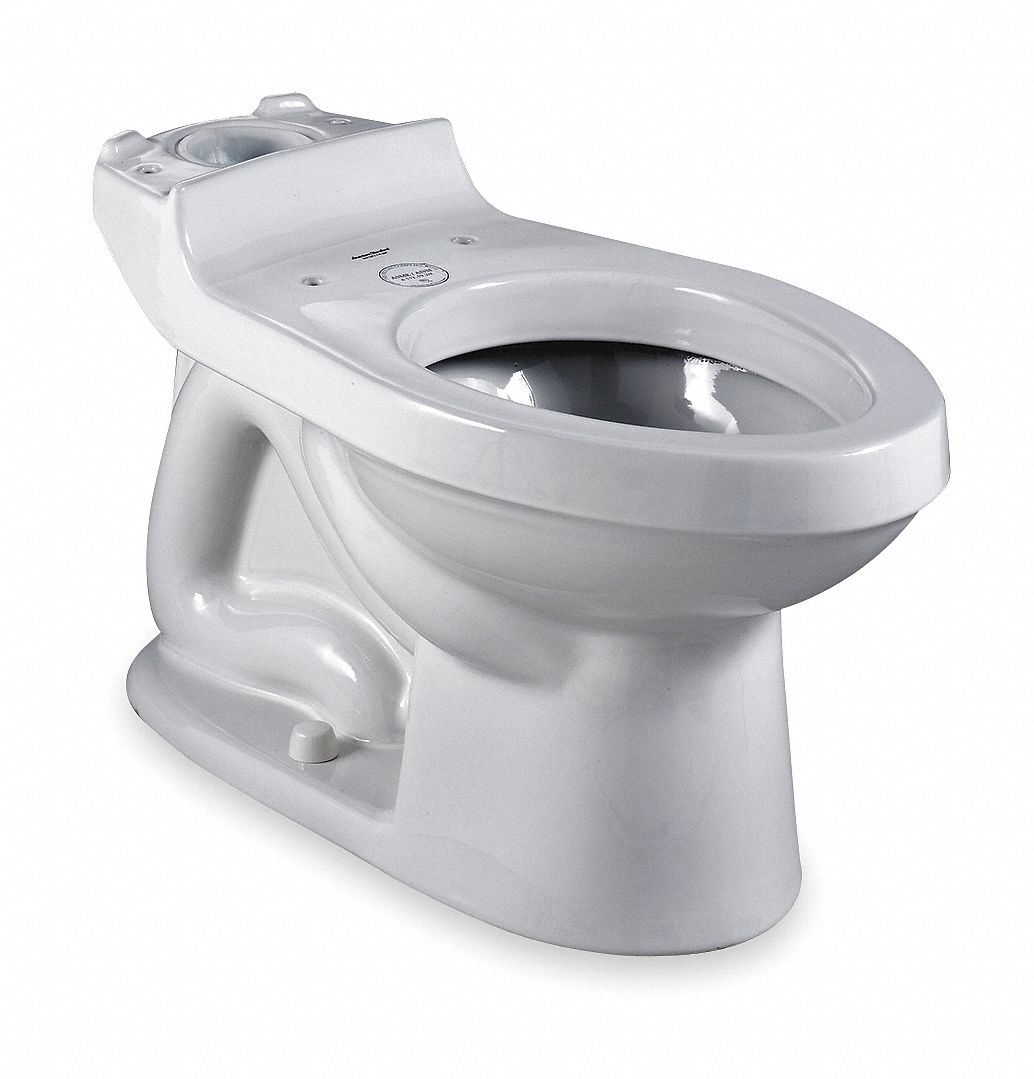 Siphon Flush Toilet Bowl, Elong, 1.6 GPF