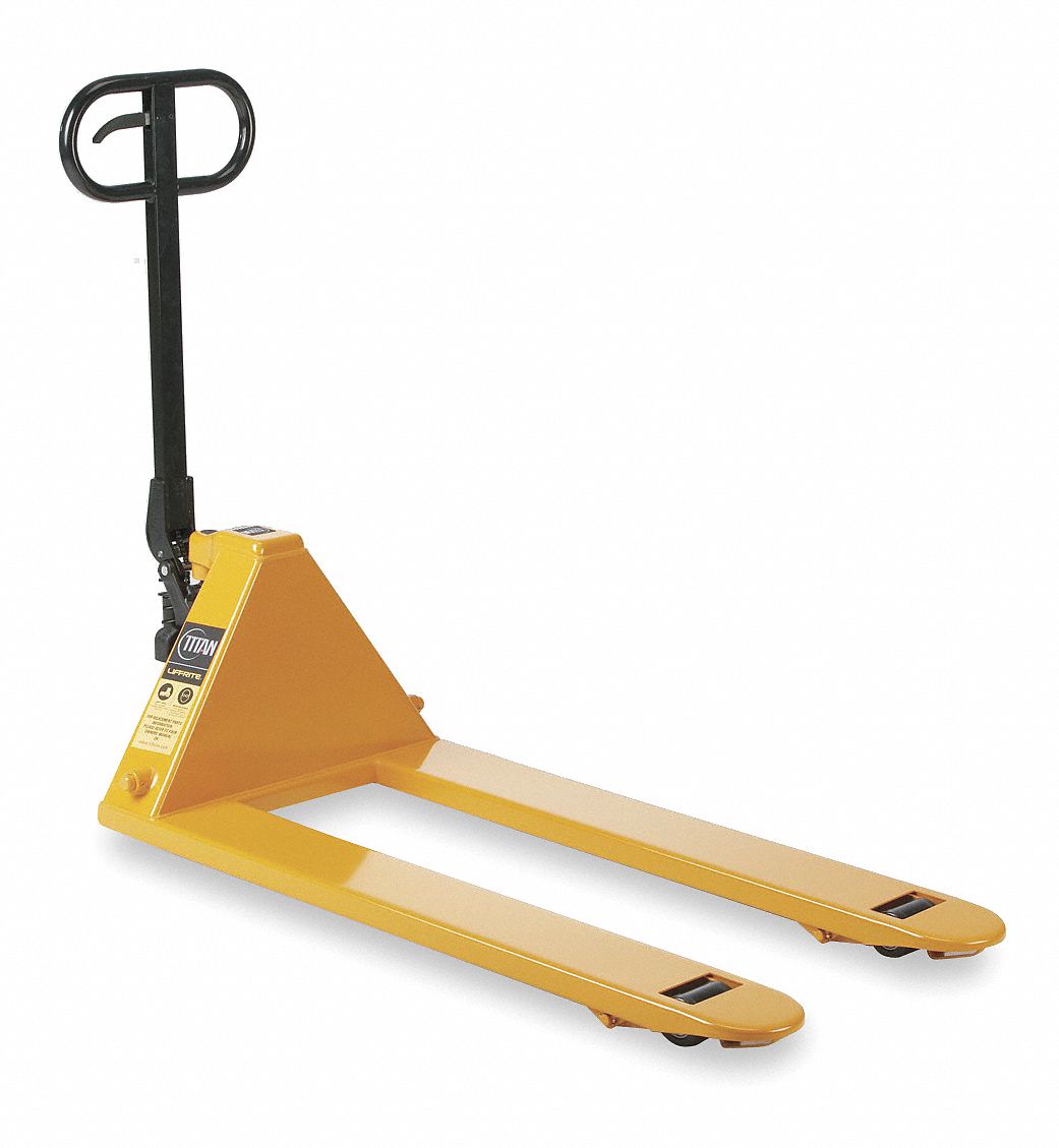 Pallet Jack, Yellow, Hydraulic, Nylon