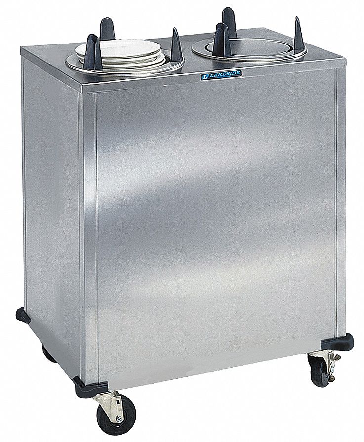 Plate Dispenser Cart, Stainless, 35x20x39