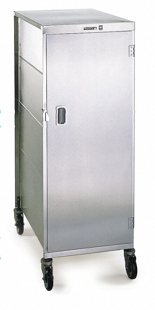 Tray Delivery Cart, Stainless, 37x32x49
