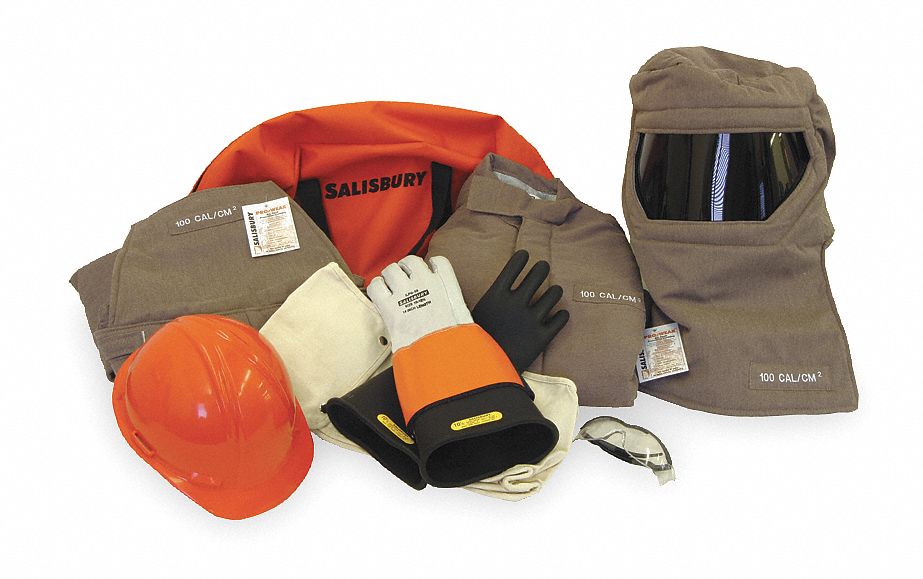 Flame-Resist Coat/Overall Kit, Brn, L, HRC4