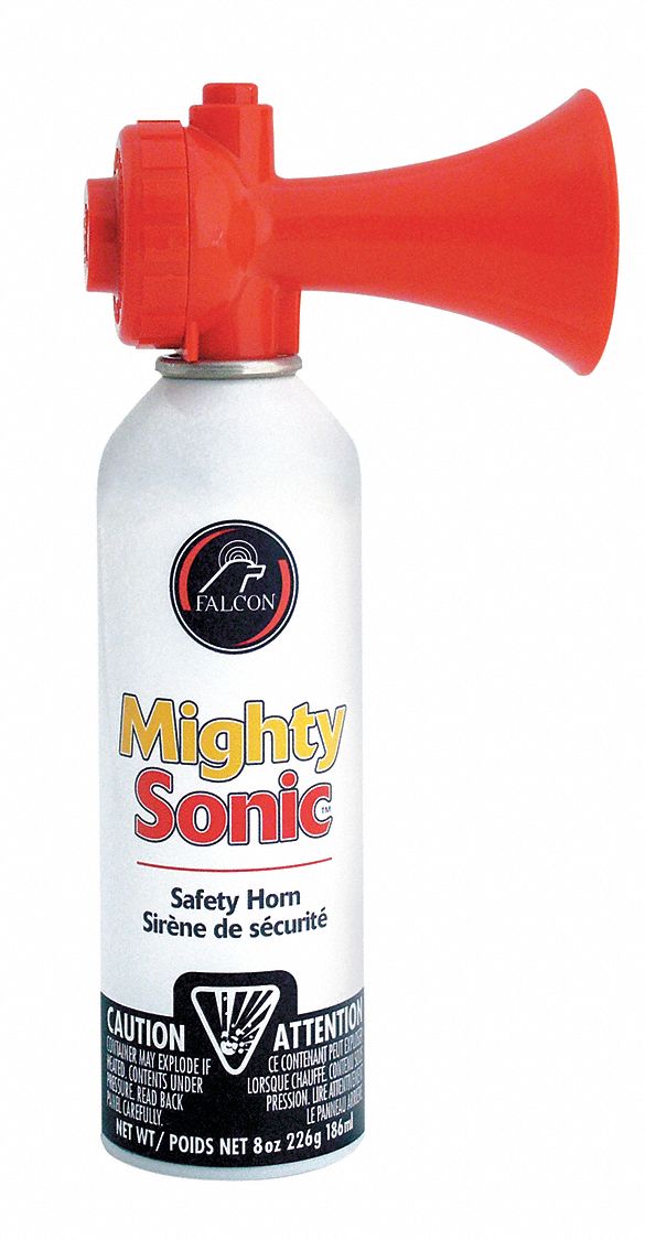 Warning Device Safety Horn, Plastic, 8 oz