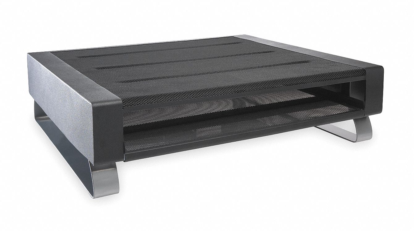 Mesh Printer Stand, Metal, Black/Silver
