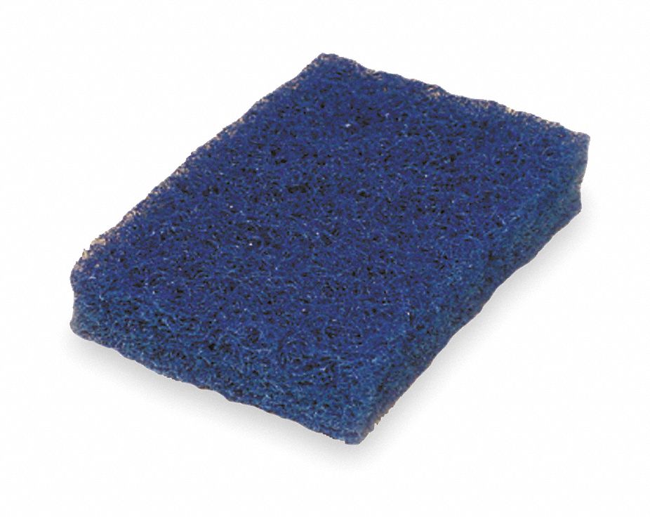 Scouring Pad, Blue, 6In L, 3-1/2In W, PK20