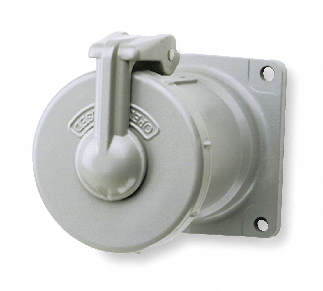 Pin & Sleeve Receptacle, 3W, 4P, 100A