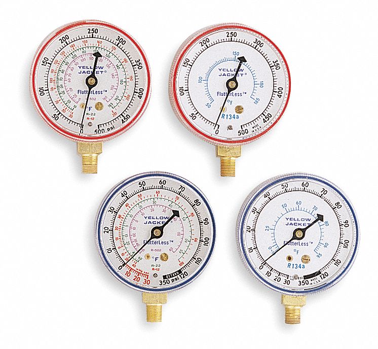 Item 2 1/2 In Blue Compound Gauge