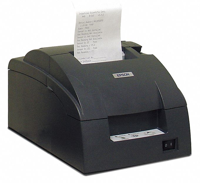 Dot Matrix Printer, ABS, 6-1/4 In L