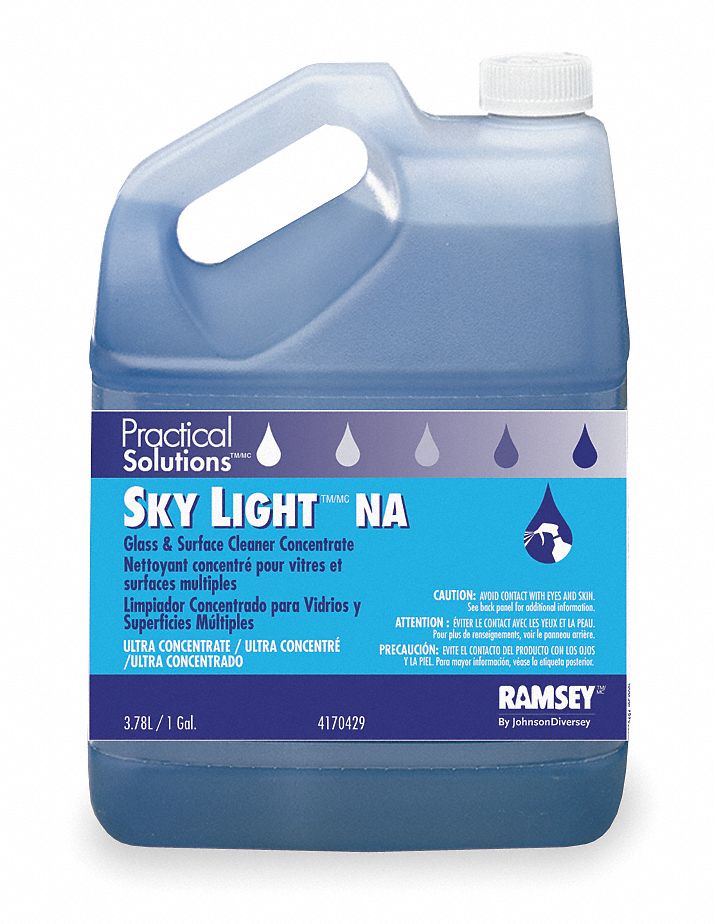 Glass and Surface Cleaner, Size 1 gal, PK2