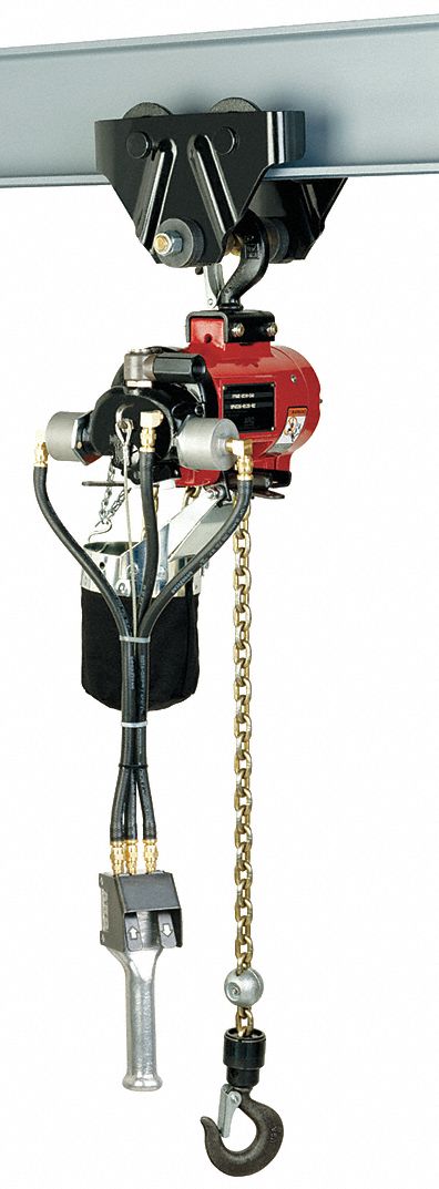 Air Chain Hoist, 550 lb. Cap., 10 ft. Lift