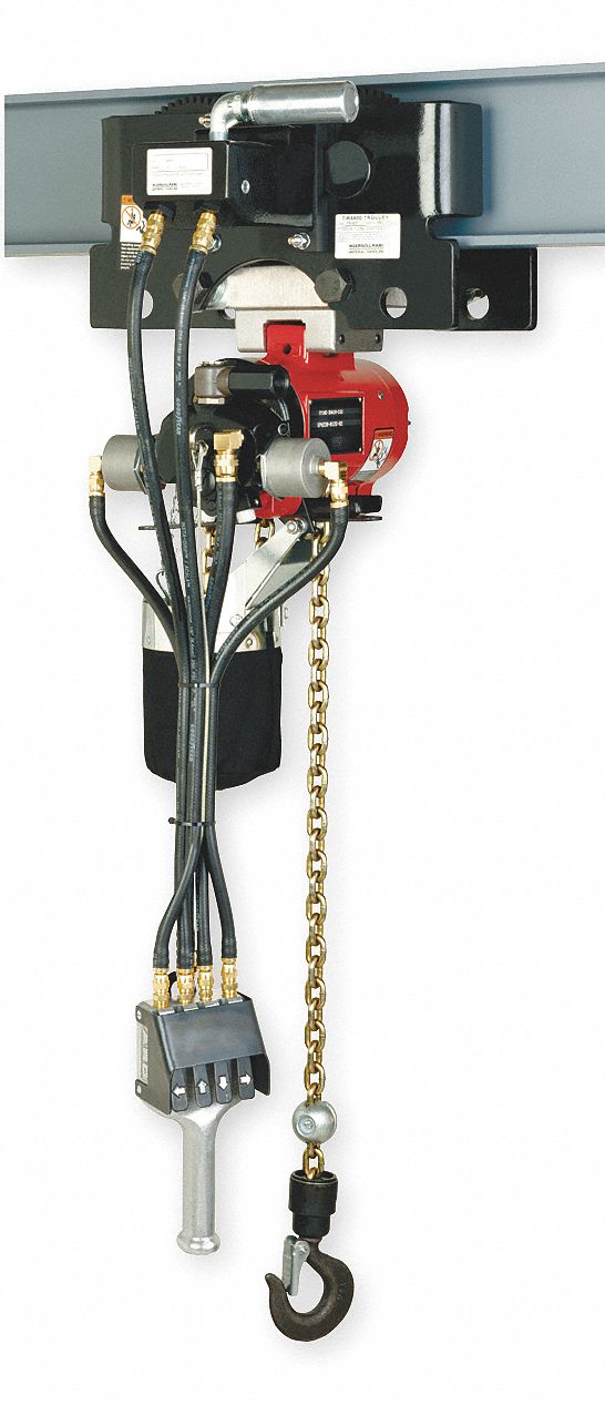 Air Chain Hoist, 275 lb. Cap., 10 ft. Lift