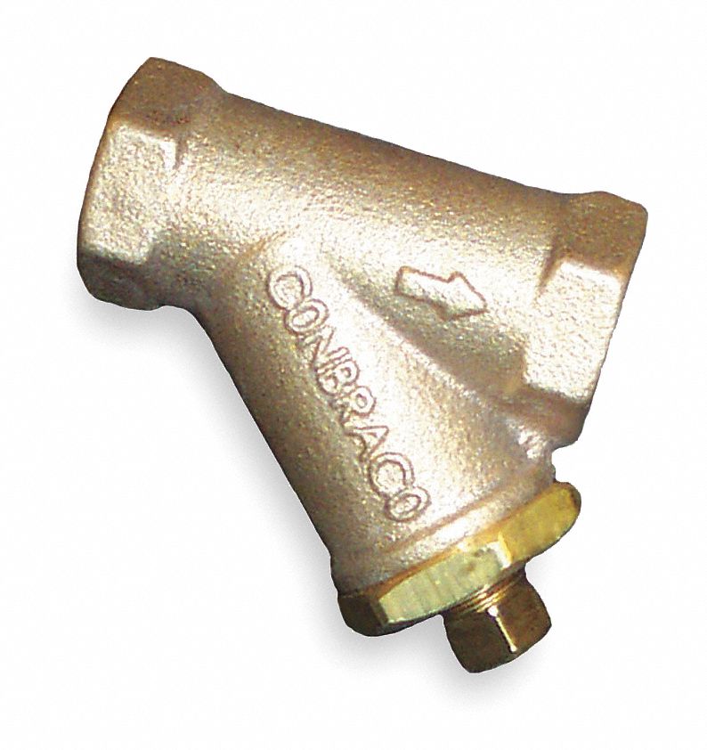 Y Strainer, 1 1/4 In, FNPT, Bronze