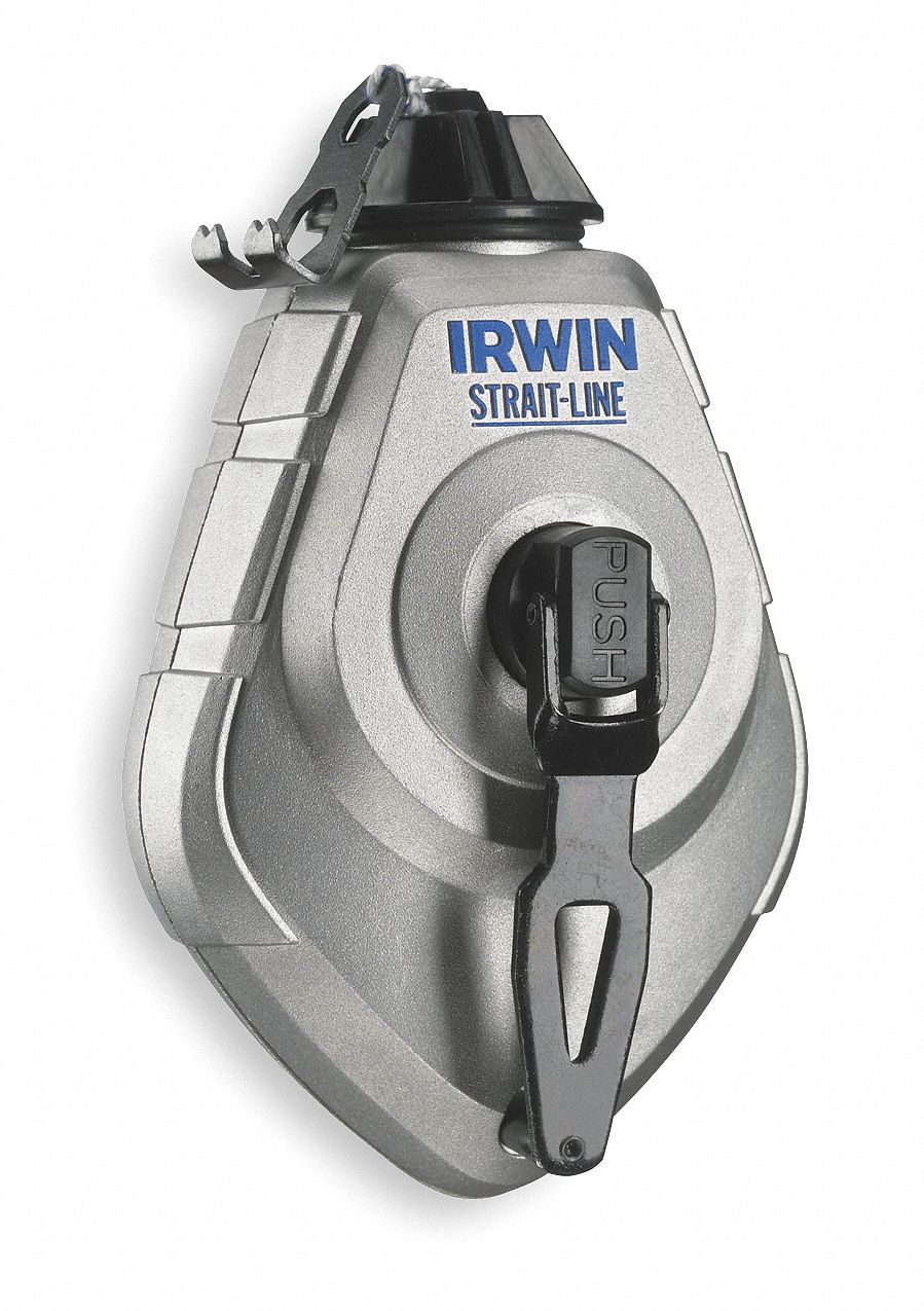 Chalk Line Reel, 100 Ft, 2 Oz, Aluminum